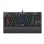Teclado gaming mecânico com fios Redragon K588 RGB Pro BROADSWORD TKL - preto