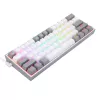 Redragon K617 FIZZ Teclado gaming RGB com fios 60% - branco/cinzento
