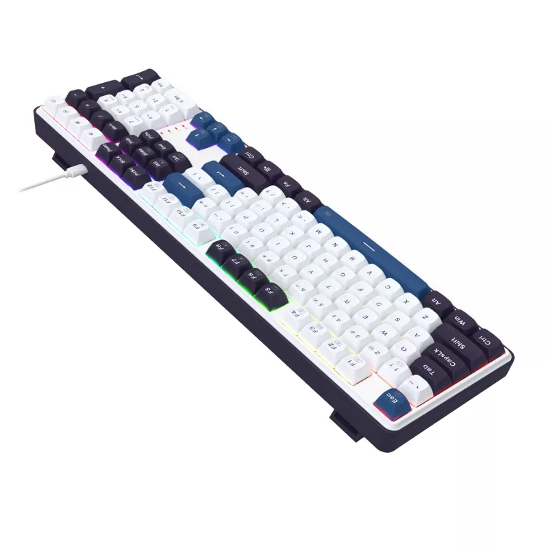 Redragon K689 WYVERN Teclado mecânico com fios RGB - branco/preto