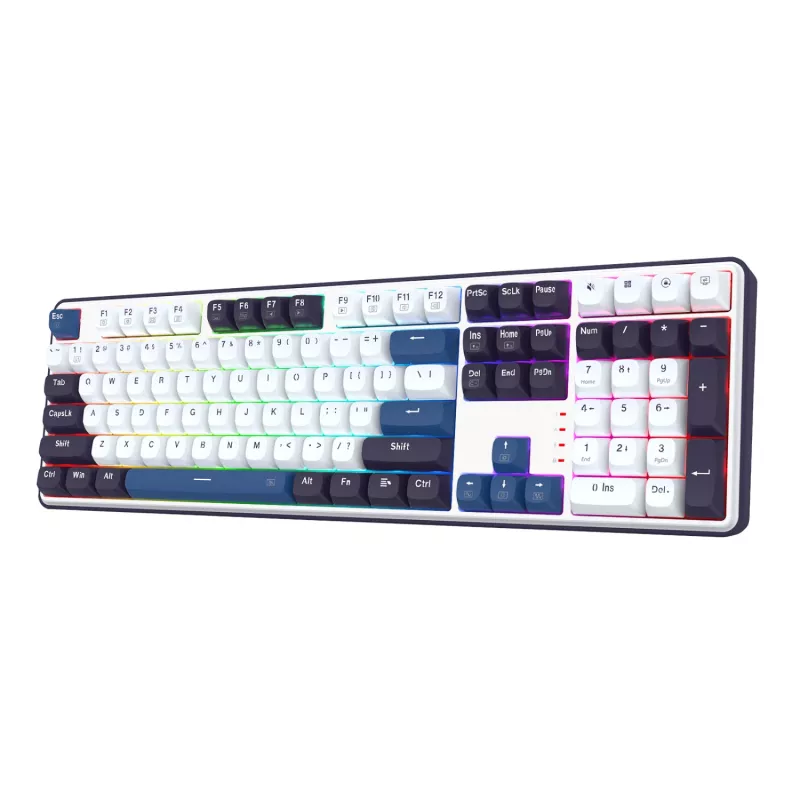 Redragon K689 WYVERN Teclado mecânico com fios RGB - branco/preto