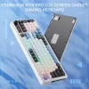 Redragon K719WGB GALATIN RGB PRO teclado de gaming mecânico sem fios de tamanho completo - branco