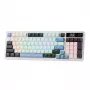 Redragon K719WGB GALATIN RGB PRO teclado de gaming mecânico sem fios de tamanho completo - branco
