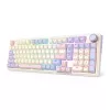 Redragon K768VI-WL Eisa 100 Teclado gaming sem fios, Lilac