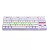 Teclado de gaming mecânico Redragon KUMARA 87 teclas com retroiluminação RGB - branco
