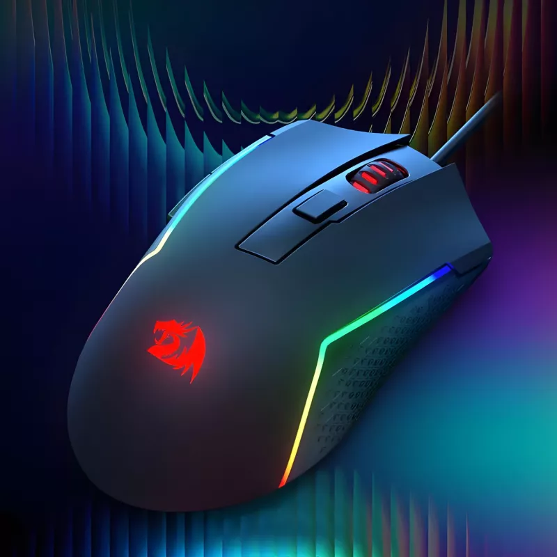 Rato gaming Redragon M616 TRIDENT 10000DPI RGB - Preto