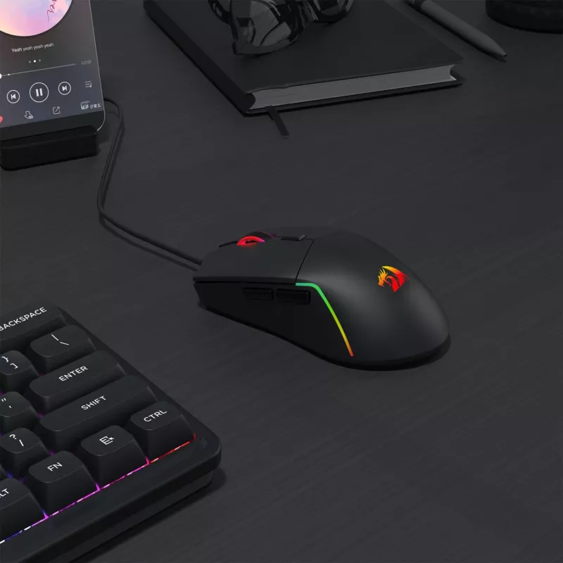 Redragon M730-RGB NAGA rato gaming com fios RGB 10000 DPI