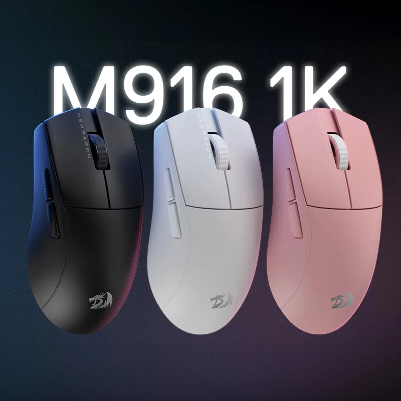 Rato gaming sem fios REDRAGON M916 PRO 1K 3-Mode - preto