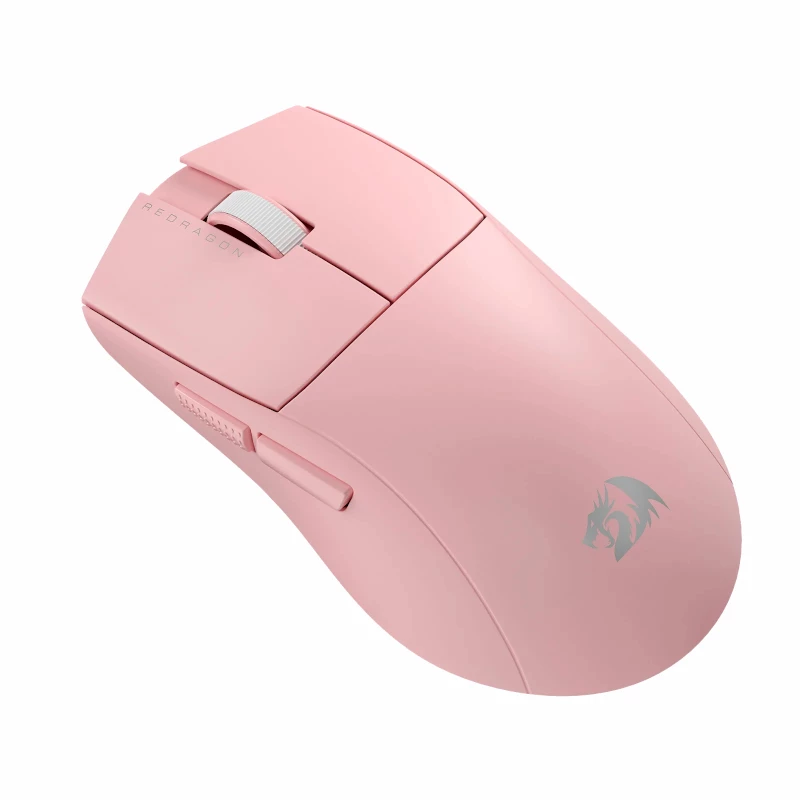 REDRAGON M916 PRO 1K Rato gaming sem fios de 3 modos - rosa