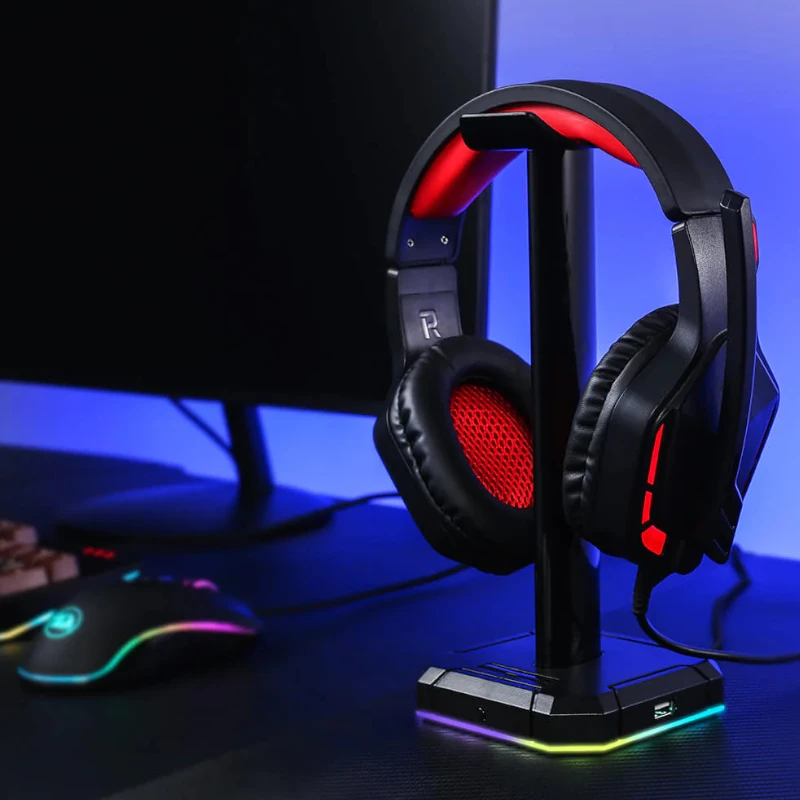 Headset Gaming Over-Ear THEMIS Aux REDRAGON - Preto