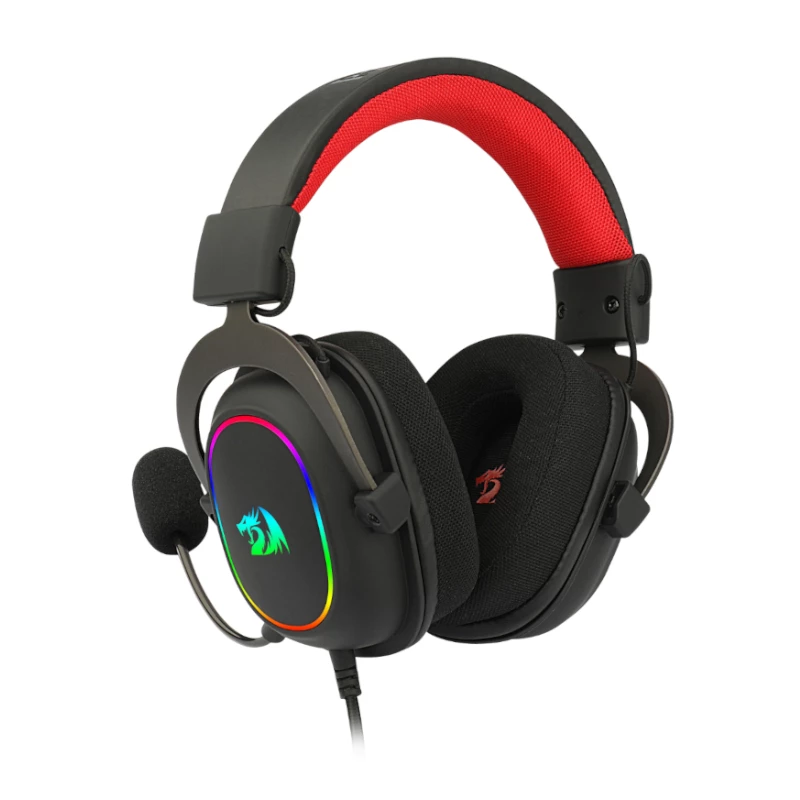 Headset gaming over-ear REDRAGON ZEUS-X USB RGB - preto