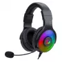 Redragon Pandora Auscultadores gaming Over-Ear RGB, USB (apenas alimentação) / Aux (microfone e auscultadores), preto