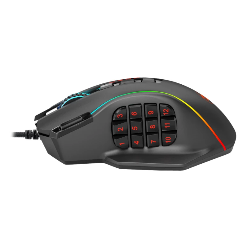 REDRAGON PERDICTION 4 Rato gaming ergonómico MMO RGB 12400DPI - preto
