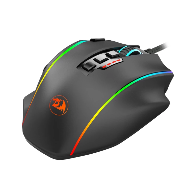 REDRAGON PERDICTION 4 Rato gaming ergonómico MMO RGB 12400DPI - preto