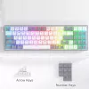REDRAGON Pollux 65% teclado gaming mecânico com fio, switches vermelhos hot-swap, retroiluminação RGB, USB-C removível, NKRO, preto