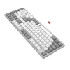 Redragon BK-7111 Teclado sem fios de tesoura com teclado numérico, 2,4 GHz/Bluetooth, cinzento