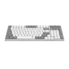 Redragon BK-7111 Teclado sem fios de tesoura com teclado numérico, 2,4 GHz/Bluetooth, cinzento