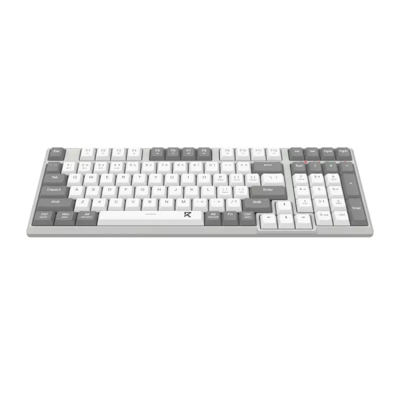 Redragon BK-7111 Teclado sem fios de tesoura com teclado numérico, 2,4 GHz/Bluetooth, cinzento
