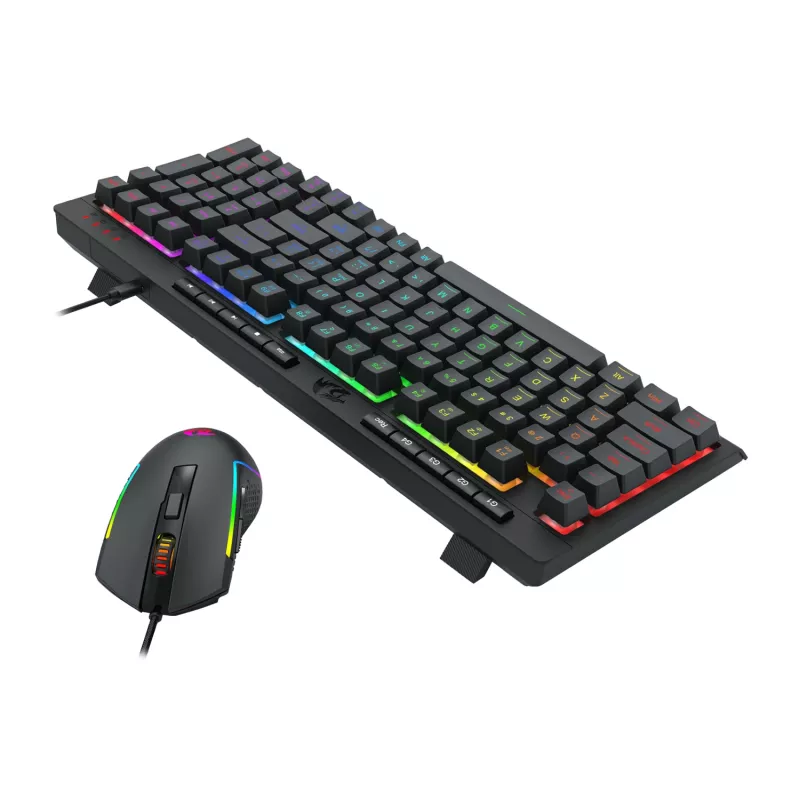 Combo de gaming 4 em 1 Redragon RD-S149: teclado RGB, rato ótico, headset e tapete de rato