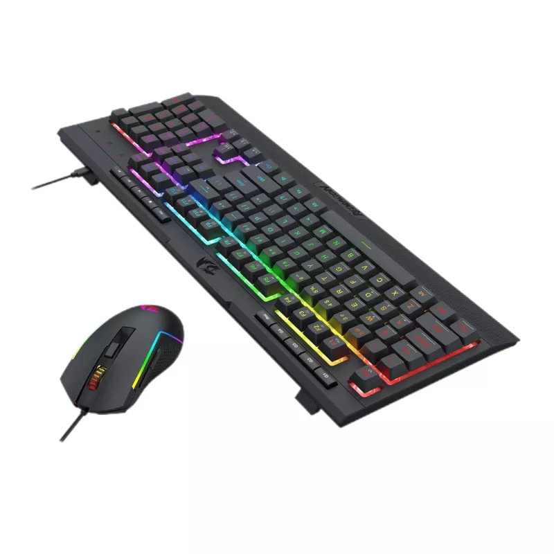 Conjunto de teclado e rato gaming RGB Redragon S151 - preto