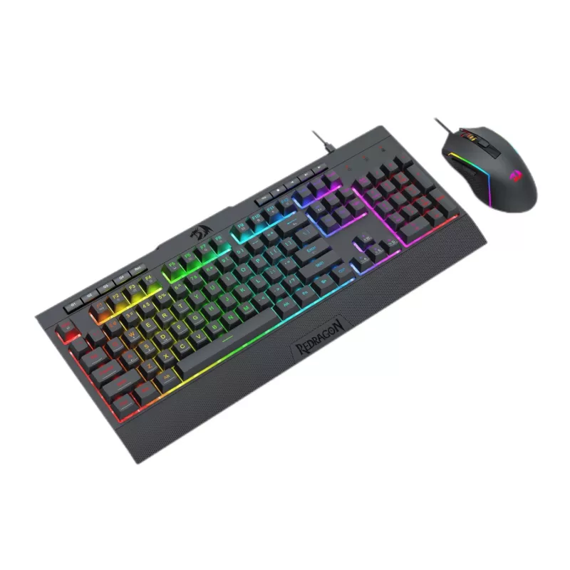 Conjunto de teclado e rato gaming RGB Redragon S151 - preto
