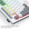 Conjunto de Teclado e Rato Gaming RGB com Fios Redragon S151 - Branco e Cinzento