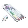 Conjunto de Teclado e Rato Gaming RGB com Fios Redragon S151 - Branco e Cinzento