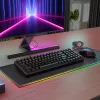 Redragon S162 RGB Conjunto de teclado mecânico gaming sem fios 3 modos e rato - preto