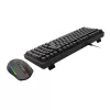 Redragon S162 RGB Conjunto de teclado mecânico gaming sem fios 3 modos e rato - preto