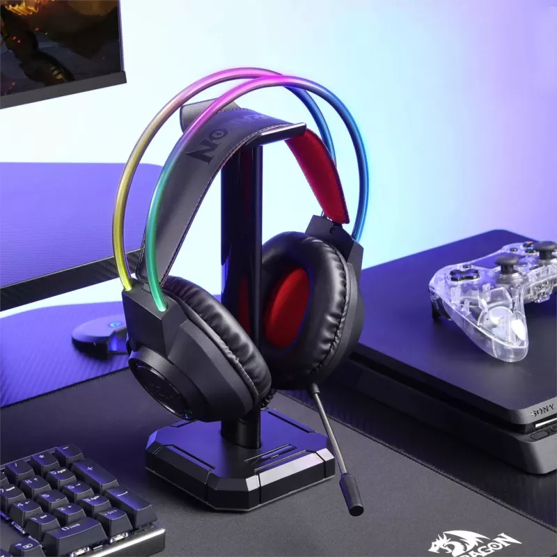 Redragon SCREAM Auscultadores gaming RGB over-ear - pretos