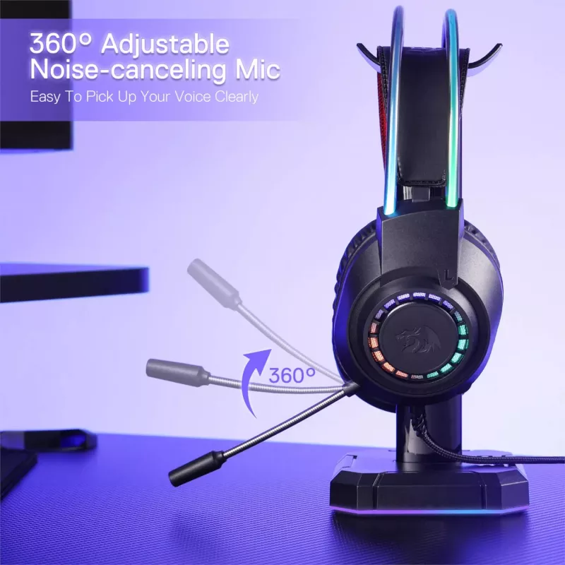 Redragon SCREAM Auscultadores gaming RGB over-ear - pretos