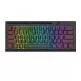 Redragon SHIVA K522 PRO Teclado gaming sem fios RGB - Tri-Mode TKL mecânico, switches Red hot-swappable, preto