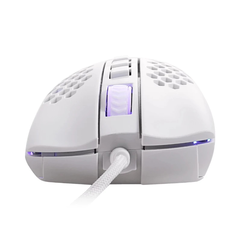 REDRAGON STORM Rato gaming com fios RGB - design leve em favo de mel, 12400 DPI, 7 botões programáveis, interruptores Omron, pés em PTFE