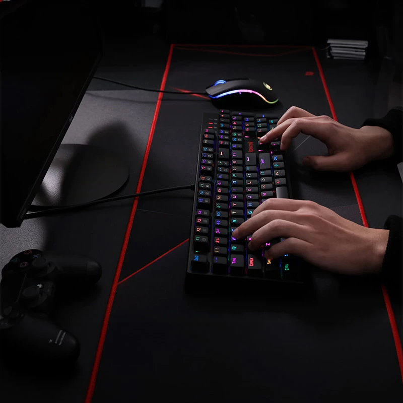 Teclado de gaming mecânico RGB Redragon SURARA K582RGB - preto