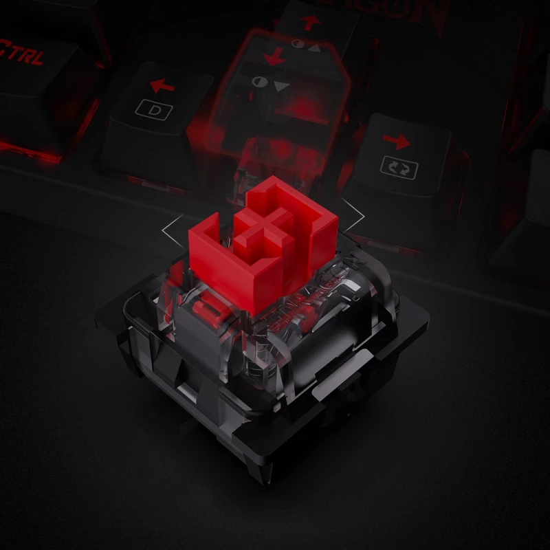 Teclado de gaming mecânico RGB Redragon SURARA K582RGB - preto