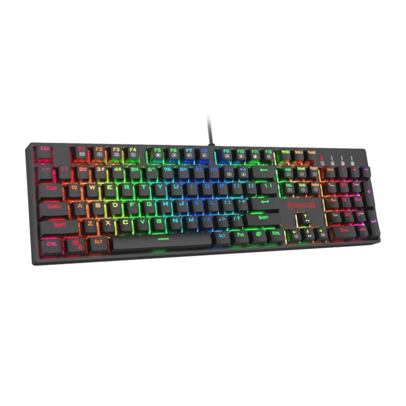 Teclado de gaming mecânico RGB Redragon SURARA K582RGB - preto