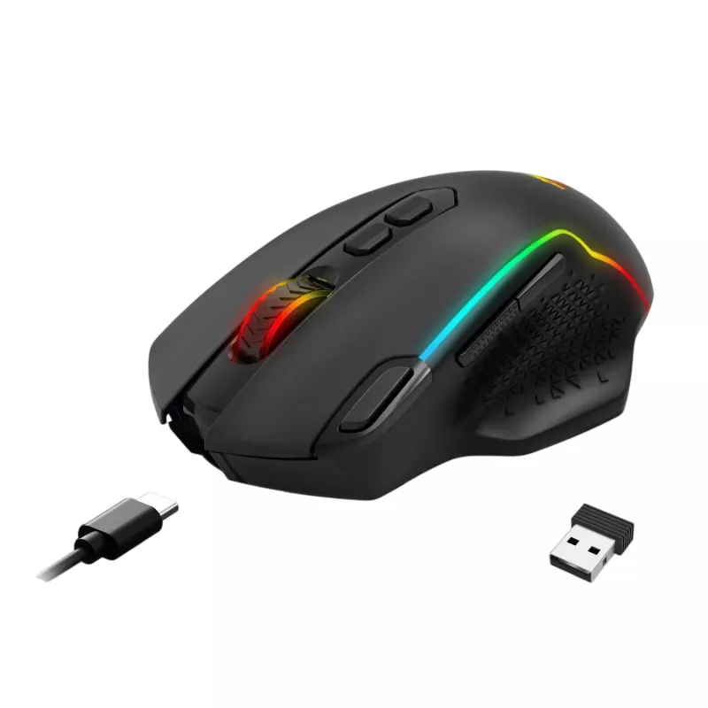 Redragon TAIPAN MAX 12000DPI rato gaming sem fios – preto