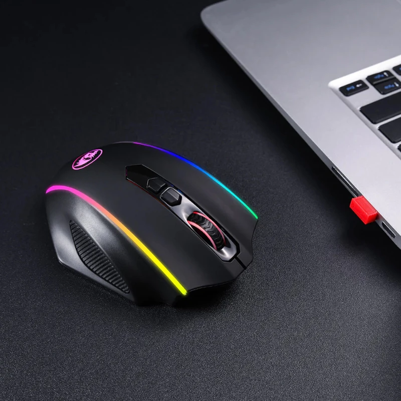 REDRAGON VAMPIRE ELITE Rato gaming sem fios 16000 DPI RGB Preto