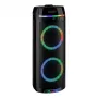 Altifalante de festa REFLEXION PS10BTCD/N, 480W pico, Bluetooth, CD, rádio FM, USB, AUX, microfone, preto