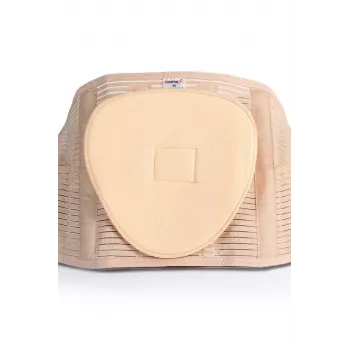 REH Lumbo O-1431/XL Cinta de suporte lombossagrado com tiras elásticas de aperto, tamanho XL, bege