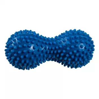 REHA FUND PILO-3018/1 bola de reabilitação em forma de amendoim com nódulos de massagem, azul, 15x7 cm