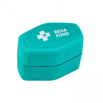 REHA FUND RF-359 esmagador de comprimidos com compartimento de armazenamento – triturador manual rotativo, plástico sem BPA, branco