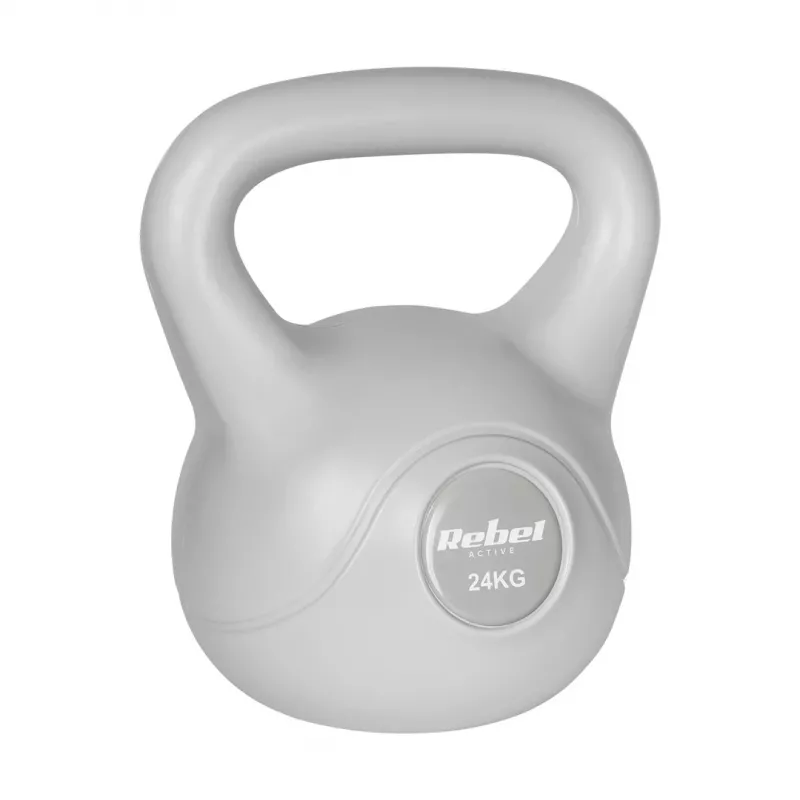 Rebel Active Bitumen kettlebell 24 kg, cinzento (RBA-2322G-24)