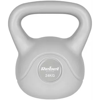 Kettlebell de betume Rebel Active 24 kg, cinzento (RBA-2322G-24)