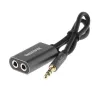 REMAX Qulmax cabo Share Jack de 3,5mm RL-20S cinzento