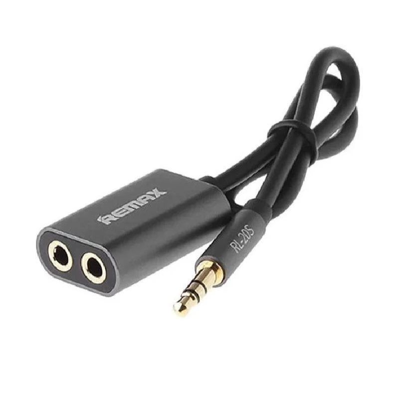 REMAX Qulmax cabo Share Jack de 3,5mm RL-20S cinzento