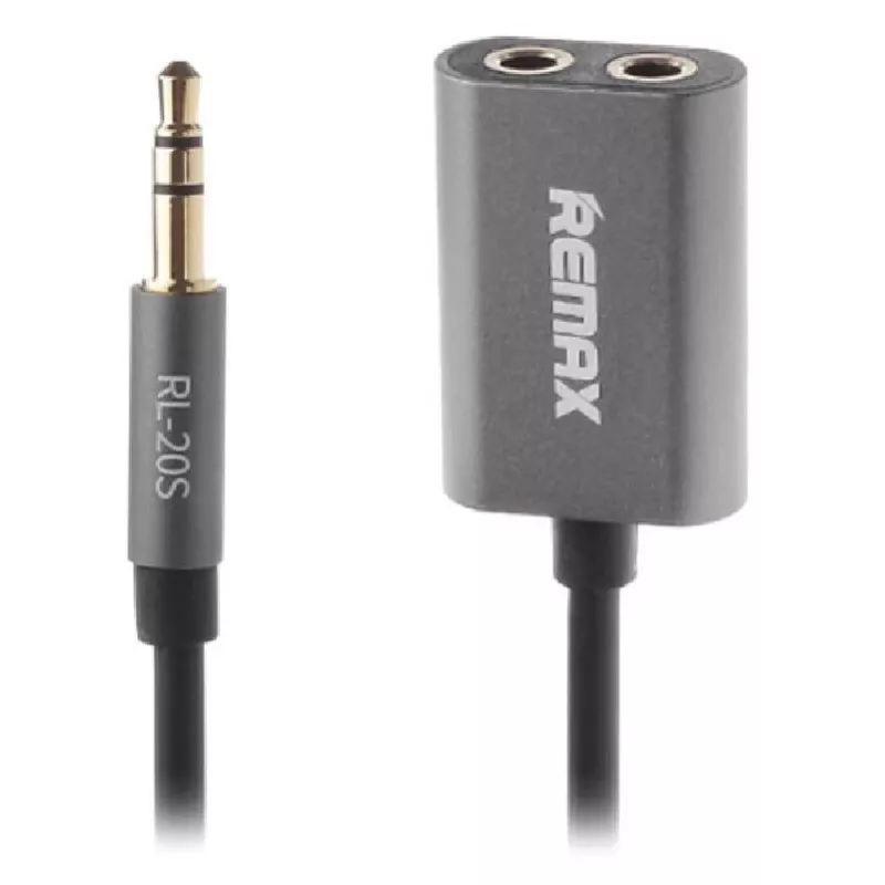 REMAX Qulmax cabo Share Jack de 3,5mm RL-20S cinzento