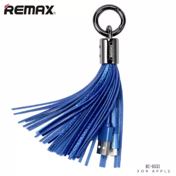 REMAX Universal Tassels Cabo de dados com anel para Lightning azul