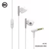 Auscultadores intra-auriculares com fios e microfone REMAX Universal WI380 cinzentos