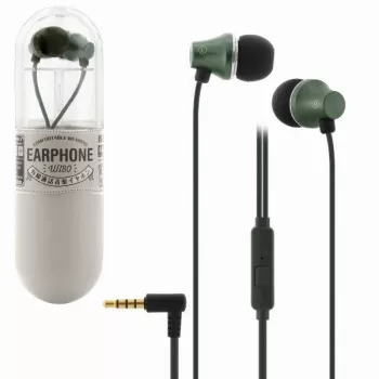 Headset intra-auricular com fios e microfone REMAX Universal WI80 Verde