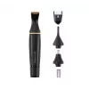 Remington NE7000 Aparador de nariz, orelhas e detalhe com lâminas Comfort Tip, 100% à prova de água, a pilhas, preto/prateado